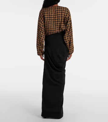 Draped cotton jersey maxi skirt | Dries Van Noten