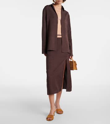 Pantoletten Cubisto 70 aus Veloursleder | Jacquemus