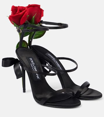 Sandales en satin | Dolce&Gabbana