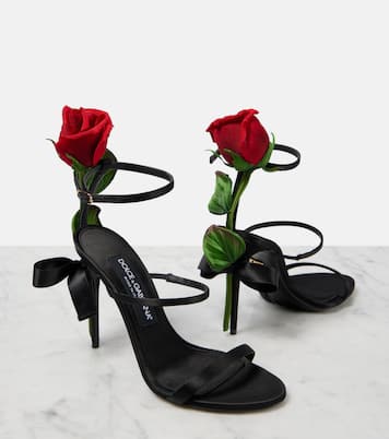 Sandales en satin | Dolce&Gabbana