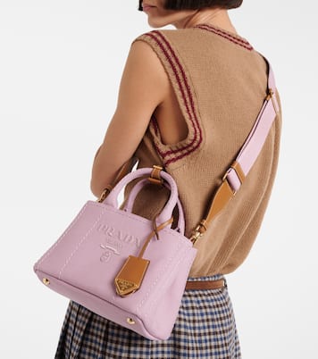 Schultertasche Mini aus Canvas | Prada