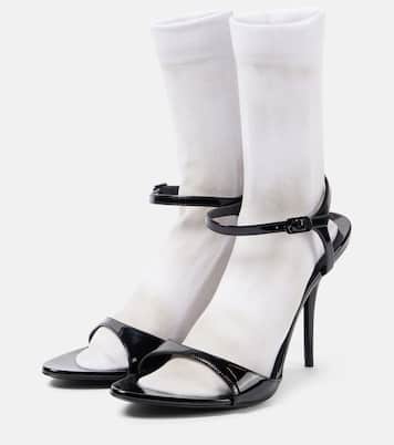 Sandales Avenue Sock 110 en cuir verni | Balenciaga