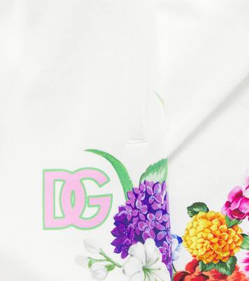 DG floral cotton jersey sweatpants | Dolce&Gabbana Kids