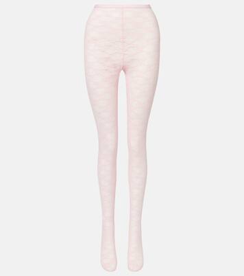 Collants en dentelle à fleurs | Self-Portrait