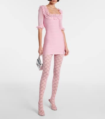 Collants en dentelle à fleurs | Self-Portrait