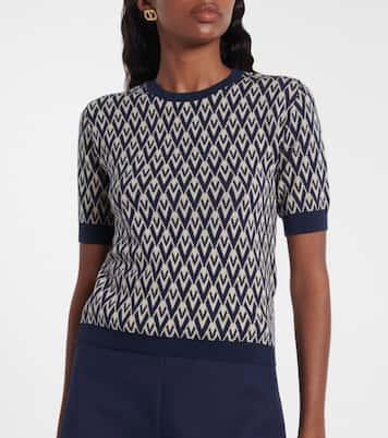 Top Toute la V de lana virgen | Valentino