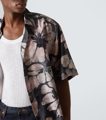 Floral silk shirt  | Dries Van Noten