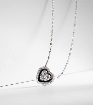Collana Heart in oro bianco 18kt con diamanti | Kamyen