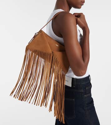 Fringed suede shoulder bag | Coperni