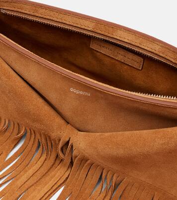 Fringed suede shoulder bag | Coperni