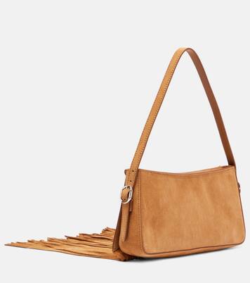 Fringed suede shoulder bag | Coperni