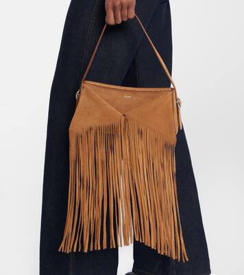 Fringed suede shoulder bag | Coperni