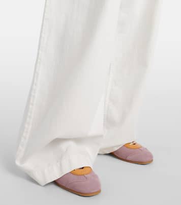 Pantalon ample à taille haute en jean  | Dries Van Noten