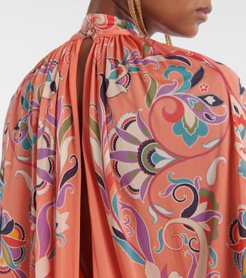 Vestido de fiesta con capa y paisley | Etro