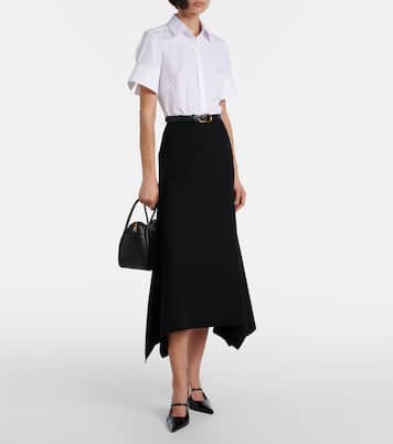 Besticktes Hemd aus Baumwollpopeline | Erdem