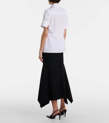 Besticktes Hemd aus Baumwollpopeline | Erdem