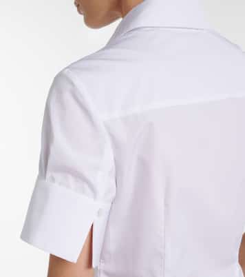 Besticktes Hemd aus Baumwollpopeline | Erdem