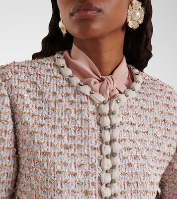 Embroidered tweed jacket | Valentino