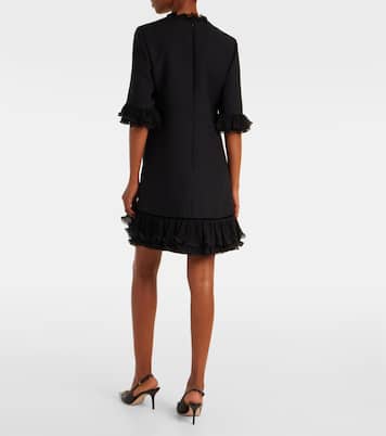Ruffled silk crêpe minidress | Valentino