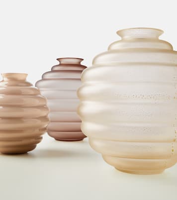 Frozen Murano glass vase by Napoleone Martinuzzi | Venini