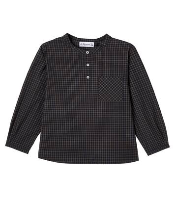 Artiste checked cotton poplin shirt | Bonpoint