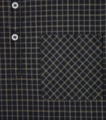 Artiste checked cotton poplin shirt | Bonpoint