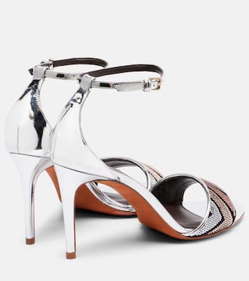 Belle sequined metallic leather sandals | Missoni