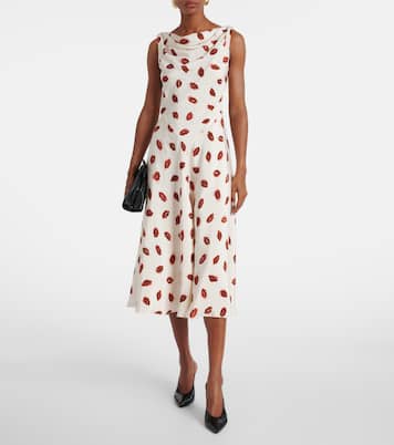 Bedrucktes Midikleid Drina aus Seide | Altuzarra