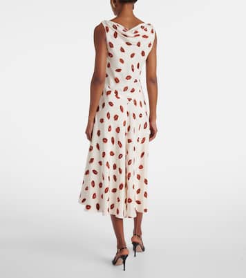 Bedrucktes Midikleid Drina aus Seide | Altuzarra