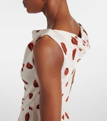 Bedrucktes Midikleid Drina aus Seide | Altuzarra