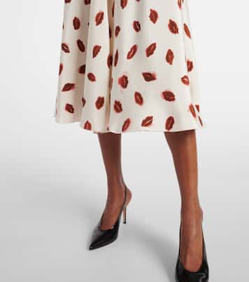 Bedrucktes Midikleid Drina aus Seide | Altuzarra