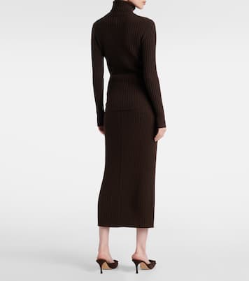 리브 니트 캐시미어 터틀넥 | Jardin des Orangers