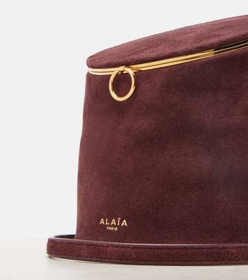 Sac seau La Canette Small en daim | Alaïa