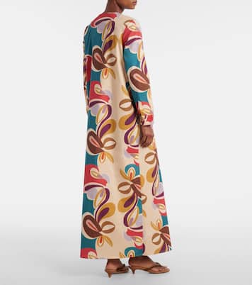 Printed cotton-blend kaftan | Adriana Degreas