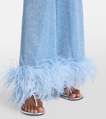 Weite Hose Lumière mit Federn | Oséree