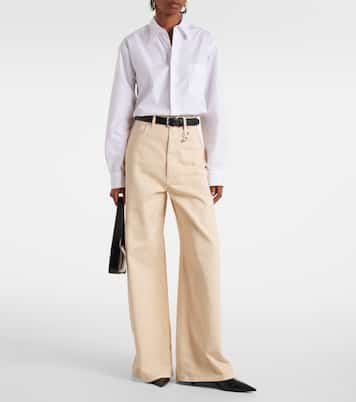 High-Rise Wide-Leg Jeans Siamese | Sportmax