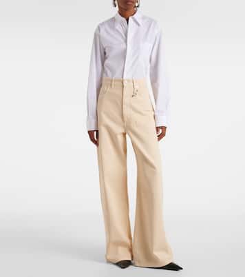 High-Rise Wide-Leg Jeans Siamese | Sportmax
