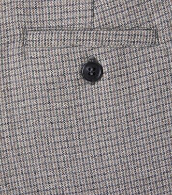 Jones checked wool flannel pants | Bonpoint