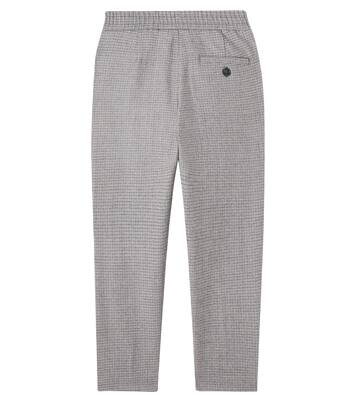 Jones checked wool flannel pants | Bonpoint