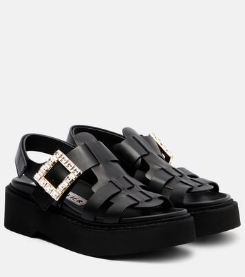 Viv' Rangers leather platform sandals | Roger Vivier
