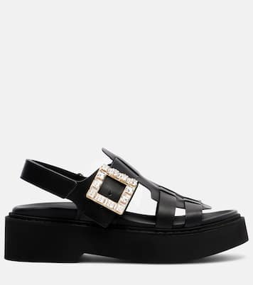 Viv' Rangers leather platform sandals | Roger Vivier