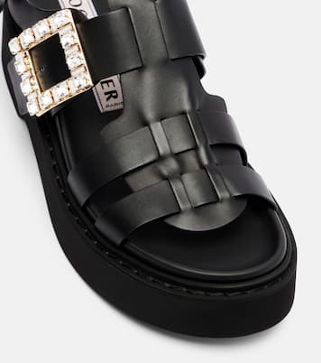 Viv' Rangers leather platform sandals | Roger Vivier