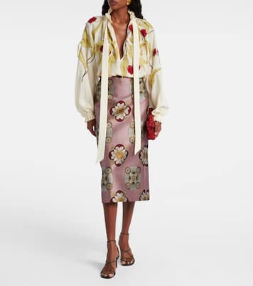 Schluppenbluse Cerere aus Seide | La DoubleJ