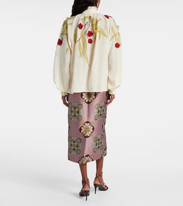 Schluppenbluse Cerere aus Seide | La DoubleJ