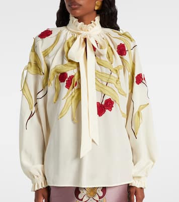 Schluppenbluse Cerere aus Seide | La DoubleJ