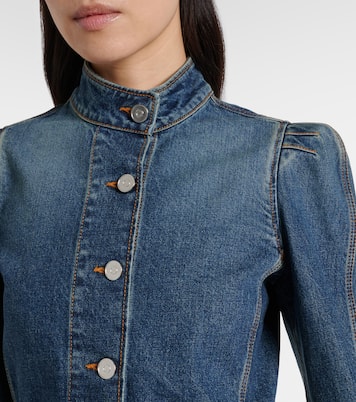 Cropped denim jacket | Alaïa