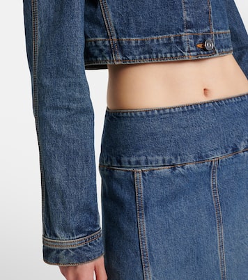 Cropped denim jacket | Alaïa