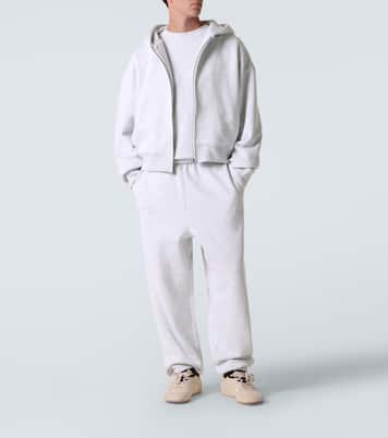 Cropped cotton zip-up hoodie | Entire Studios