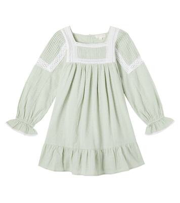 Abito Laureline in cotone con pizzo | Louise Misha