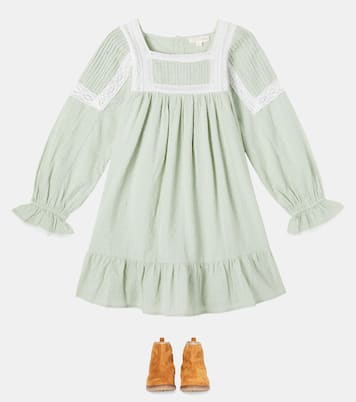Abito Laureline in cotone con pizzo | Louise Misha
